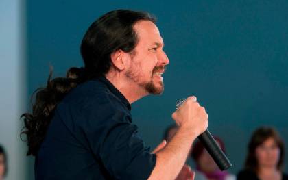 El secretario General de Podemos, Pablo Iglesias, durante un mitin. EFE/Salvador Sas