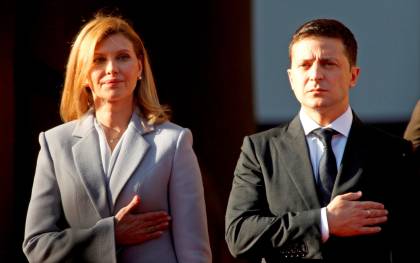 El presidente de Ucrania, Volodimir Zelenski, y su esposa Olena Zelenska, en una imagen de archivo. / EFE