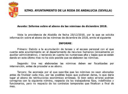 Polémica en La Roda por la paga extra de los trabajadores municipales