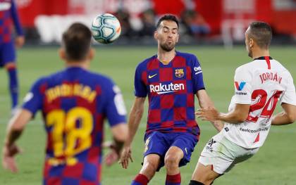Tablas en el Sánchez-Pizjuán tras un duelo de iguales con el Barça
