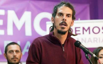 El diputado canario de Podemos Alberto Rodríguez. / EFE