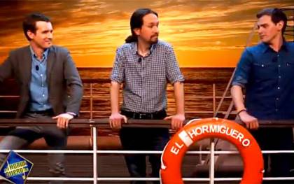 ‘El Hormiguero’ une a Casado, Iglesias y Rivera a bordo del Titanic