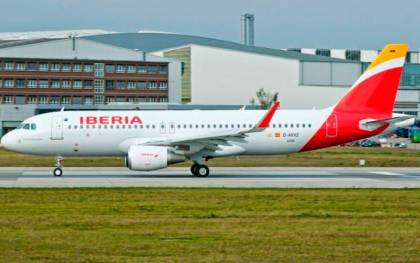 Un avión de Iberia en una imagen de archivo. / El Correo.