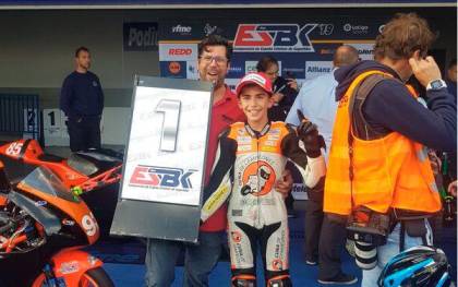 Sergio Bernal, subcampeón de España de motociclismo en categoría Promo 3