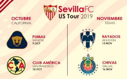El Sevilla hará una doble gira en EE.UU. en octubre y noviembre