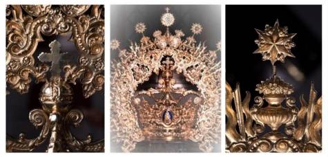 San Roque presenta el remozamiento de la corona de su Virgen 
