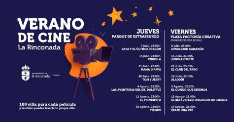 Cine de verano gratis en La Rinconada