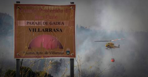 Infierno de Villarrasa: 870 hectáreas arrasadas en el primer gran incendio de 2021