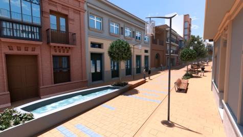 Aparecen nuevas imágenes de la futura calle La Mina en Alcalá de Guadaíra