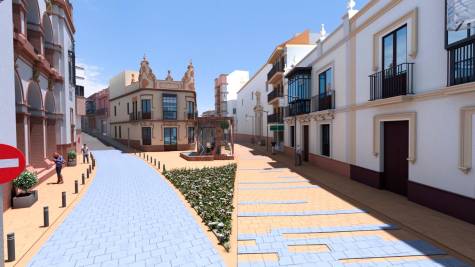 Aparecen nuevas imágenes de la futura calle La Mina en Alcalá de Guadaíra