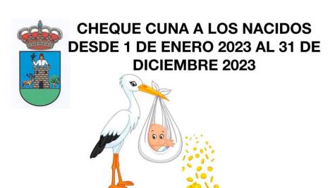 Los bebés llegarán a Aznalcóllar en 2023 con un cheque bajo el brazo