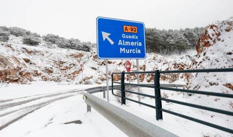 Filomena deja solo este viernes 200 incidencias en Andalucía
