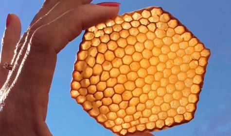 Un escultor sevillano patenta un molde de panal de abeja para uso alimentario