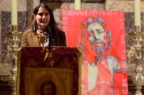 Aurora Ruiz plasma al Cristo de la Sed en el cartel de «Cíngulo y Esparto»
