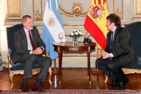 Felipe VI se reúne con Javier Milei en Buenos Aires
