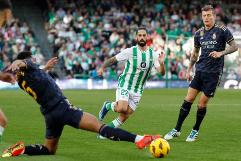 El Betis roza la remontada en el Villamarín ante el Madrid (1-1)