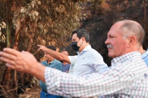 Moreno pedirá al Gobierno la declaración de zona catastrófica para Sierra Bermeja