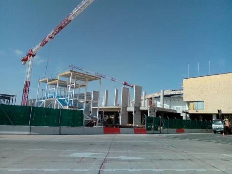 El Aeropuerto de Sevilla comienza a ensamblar el terminal con la nueva zona sur