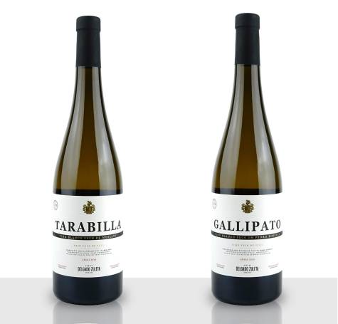 Tarabilla y Gallipato, vinos blancos de crianza biológica de Delgado Zuleta