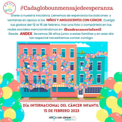 Andex pide colgar globos de colores en los balcones contra el cáncer infantil