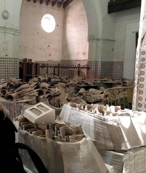 Avanza la restauración del altar mayor de la iglesia de San Lázaro