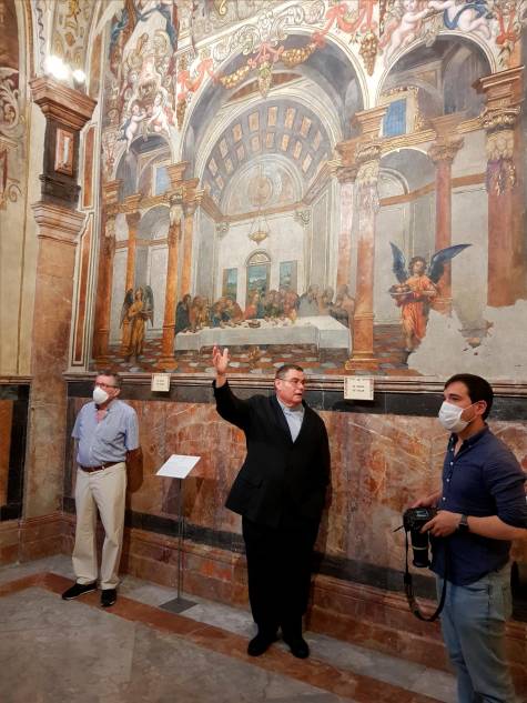 Las pinturas de la Sacramental de San Lorenzo recuperan su esplendor