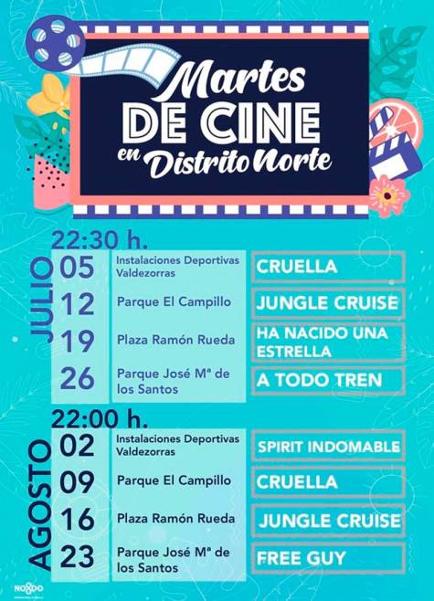 Cine de verano en los distritos de Sevilla: programación y horarios