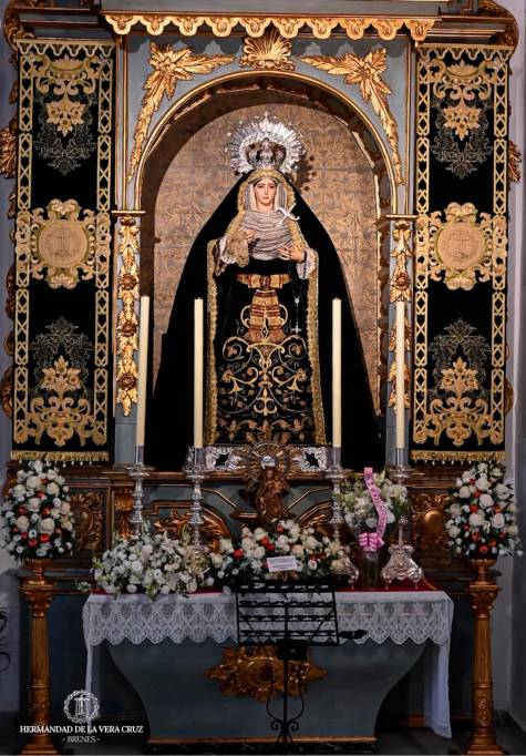 La Virgen de los Dolores de Brenes visitará este domingo el cementerio