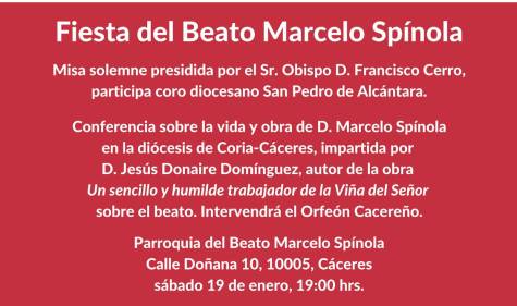 Cáceres celebra el día del Beato Marcelo Spínola