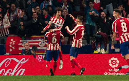 Joao Félix celebra un gol con el Atlético de Madrid. / LaLiga