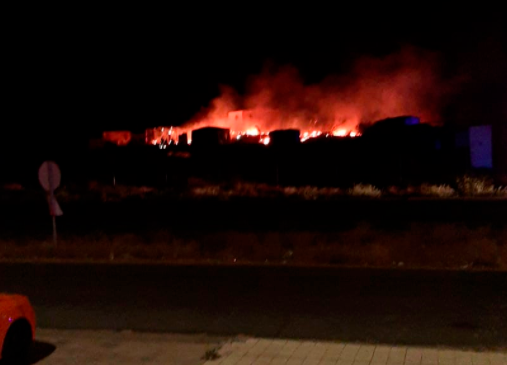El fuego vuelve a arrasar chabolas de inmigrantes en Lepe