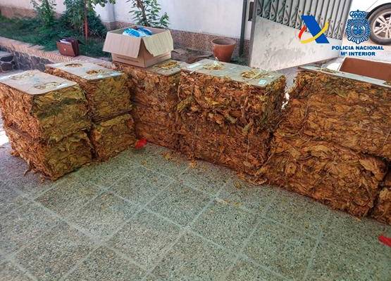 Incautadas tres toneladas de tabaco picado en Sevilla, Jaén y Granada