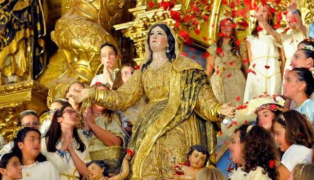 La hermandad de la Asunción de Cantillana celebra la fiesta de la Subida