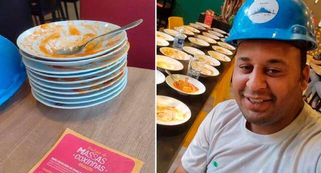 Viral: lo echan de un tenedor libre tras comer 15 platos
