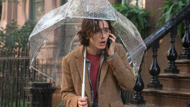 Día de lluvia en Nueva York : Woody Allen derrapa con la lluvia y se estrella 