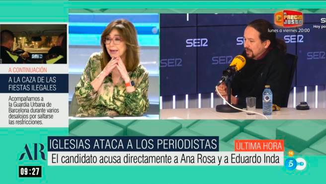 Pablo Iglesias o Ana Rosa Quintana ¿Quién es el fascista?