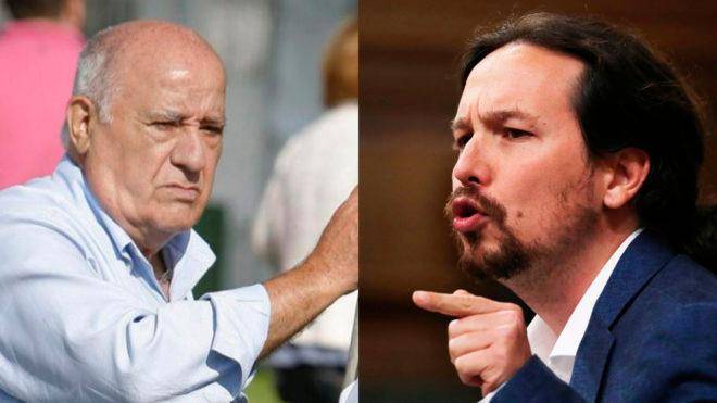 Pablo Iglesias contra las cuerdas y Amancio Ortega sentado a la puerta