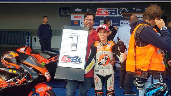 Sergio Bernal, subcampeón de España de motociclismo en categoría Promo 3