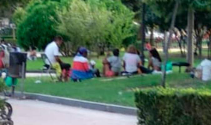 De colada en un parque de Sevilla