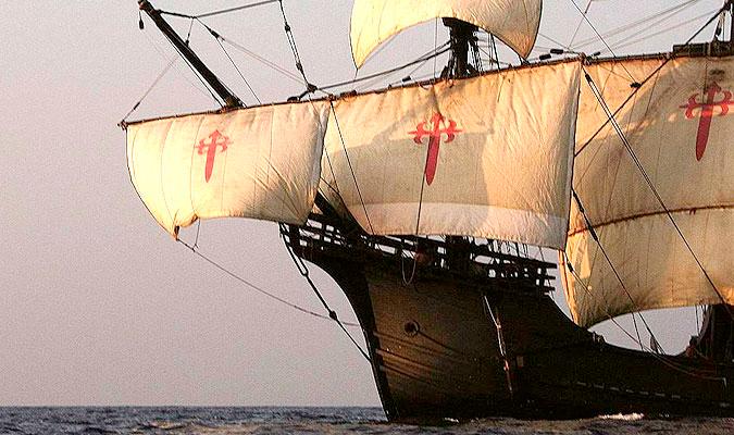 La Nao Victoria se bota este martes 11 de febrero en Punta Umbría. / El Correo