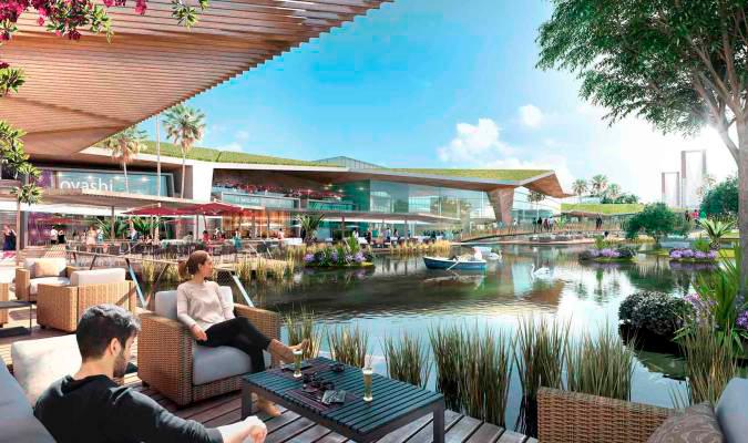 Imagen virtual del futuro centro comercial Lagoh, en Palmas Altas. / El Correo