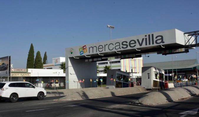 Imagen del acceso principal a Mercasevilla. 
