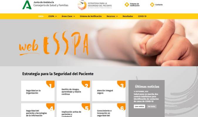 Captura de la plataforma webESSPA. / El Correo