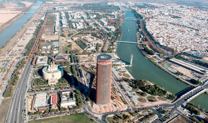 Vista aérea del Parque Científico y Tecnológico Cartuja (Foto: eCity Sevilla)