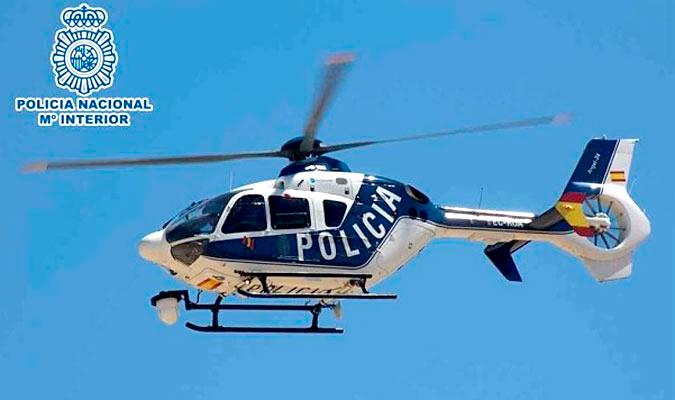 Un helicóptero de la Policía Nacional. / El Correo