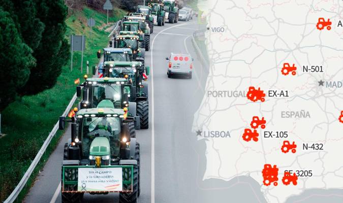 Los agricultores cortan la A-92 sentido Sevilla en la cuarta jornada de protestas Tarctores_21333172_20240209125611