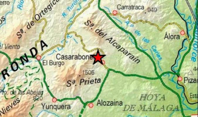 Registrados dos terremotos en Málaga