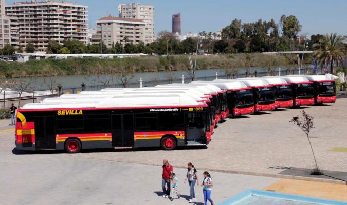 Autobuses de Tussam es una imagen de archivo. / El Correo.