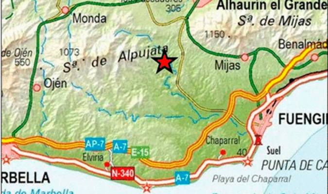 Nuevo terremoto en Málaga, de magnitud 2,8 en Alhaurín el Grande