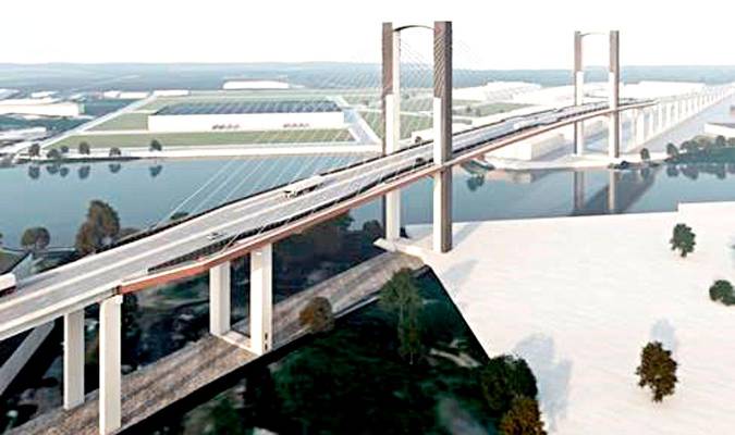 Recreación del ‘nuevo’ puente del Centenario.